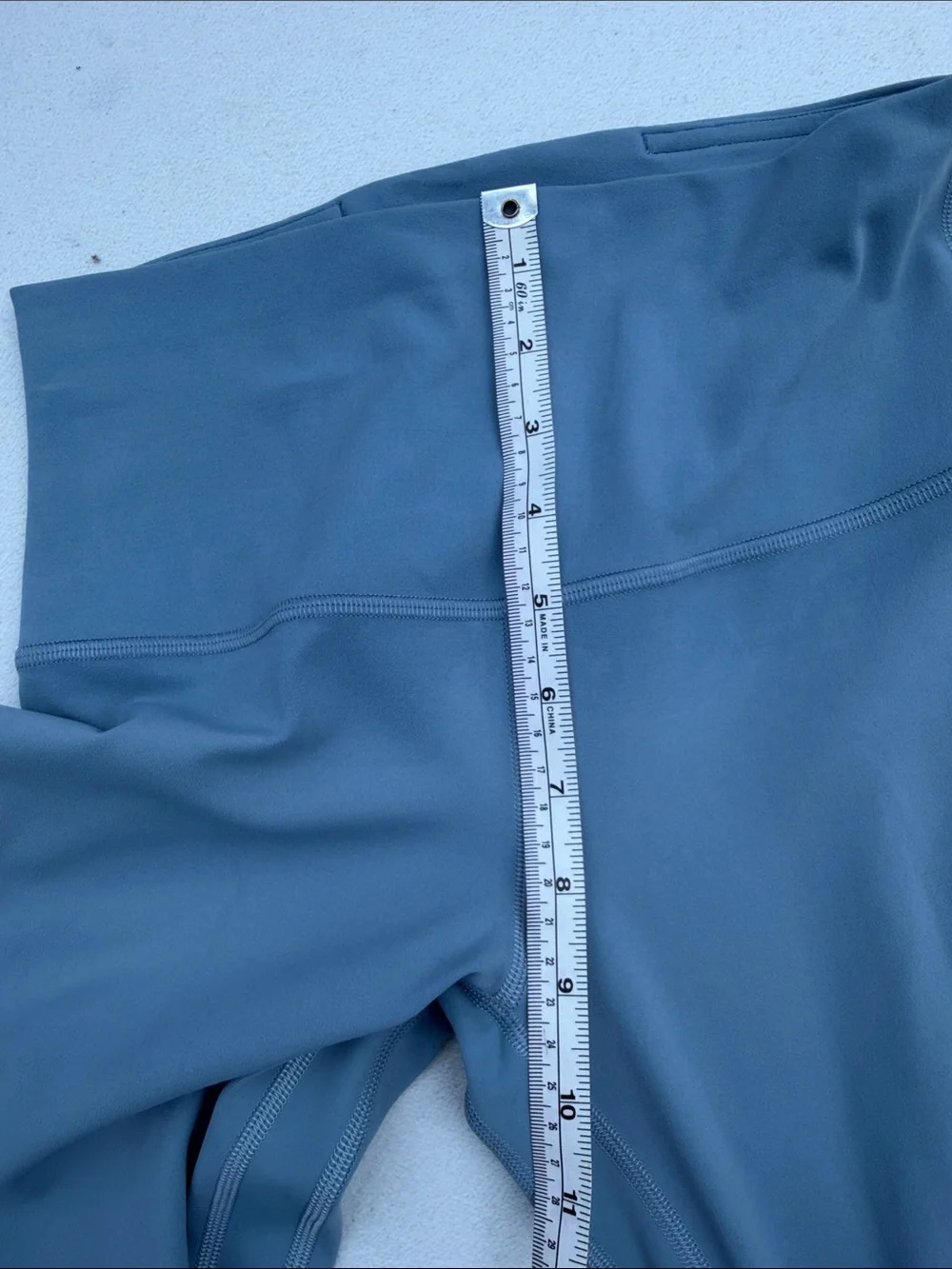 lululemon athletica Ribbed High-Waist Flared Pants in Light Gray Blue